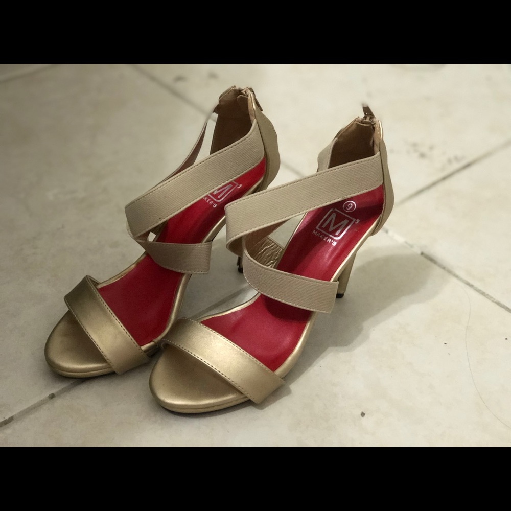 Maker’s heels elegant gold